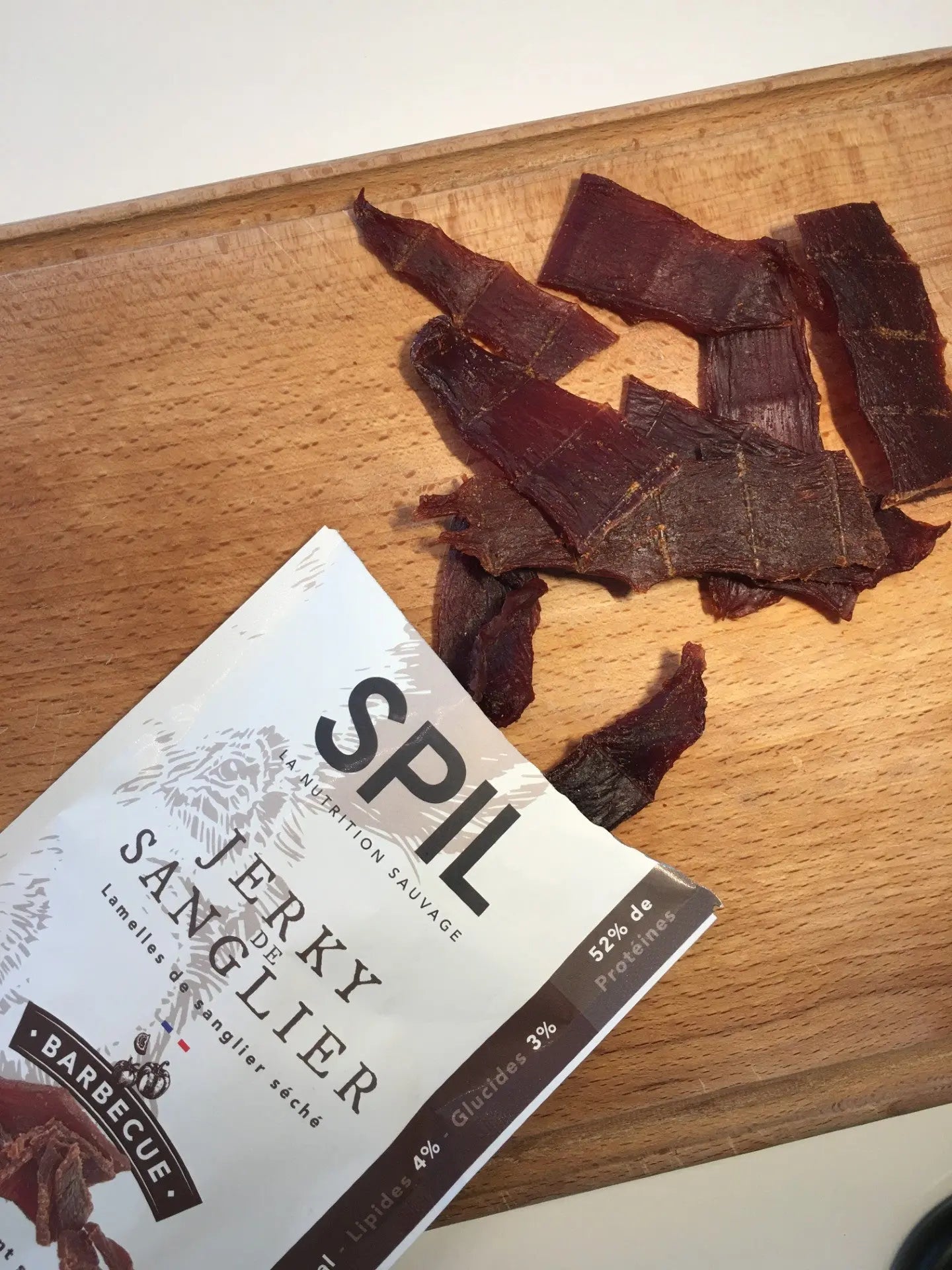 JERKY DE SANGLIER - BARBECUE - paquet de 50g SPIL