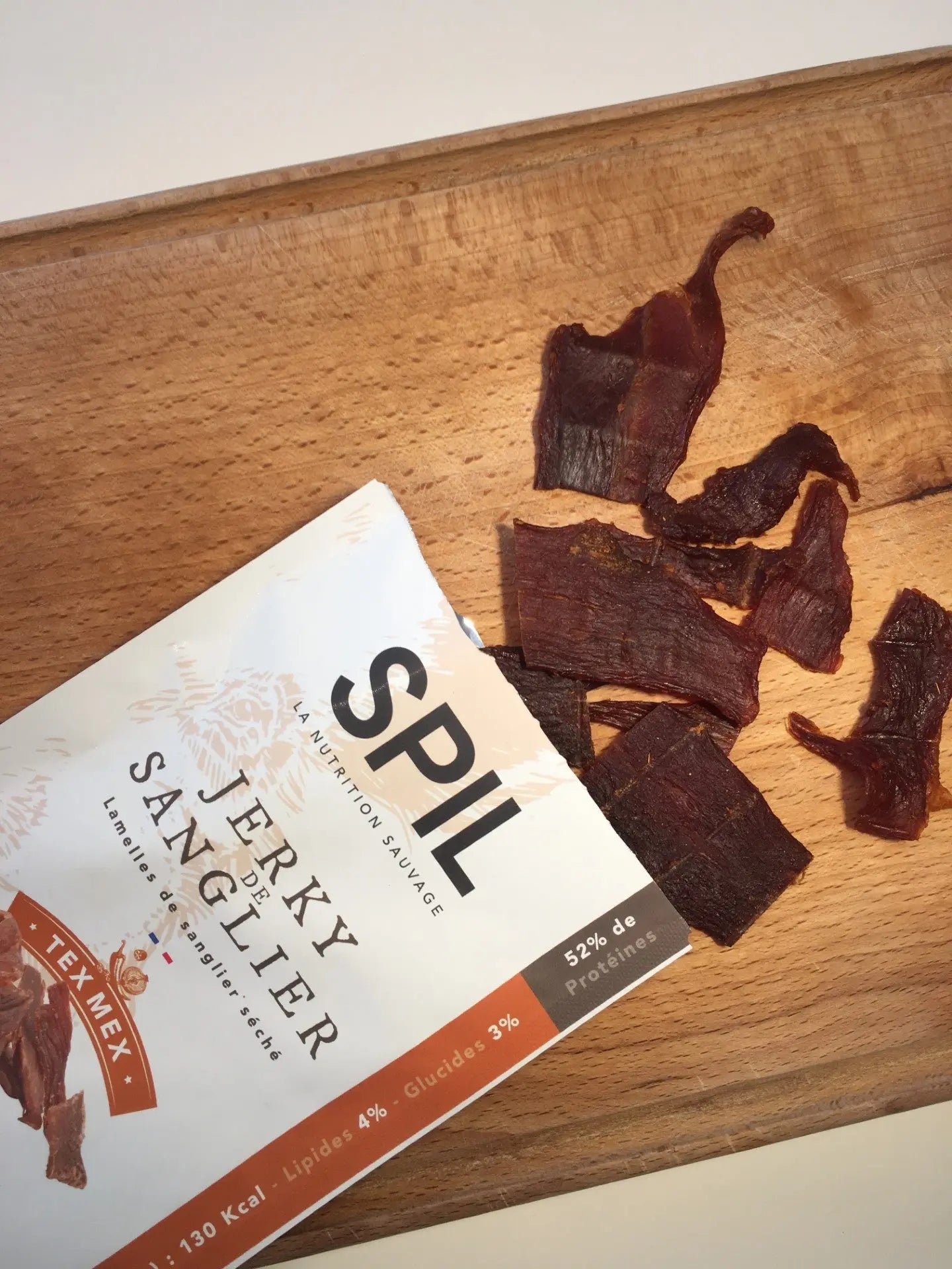 JERKY DE SANGLIER TEX MEX - paquet de 50g SPIL